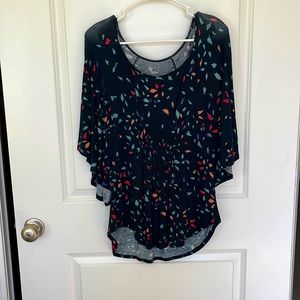 Mission Flutter Sleeve Top Sz Small